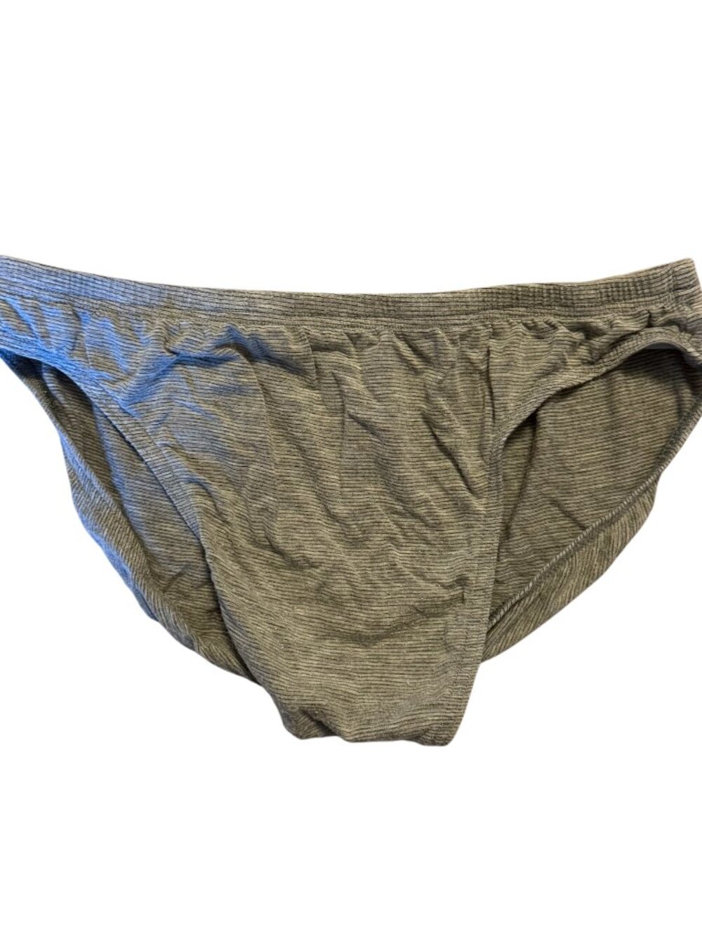 Charlie by MZ BIKINI BRIEF - FEATHERWEIGHT Grey Micro Stripe - Micromodal Large